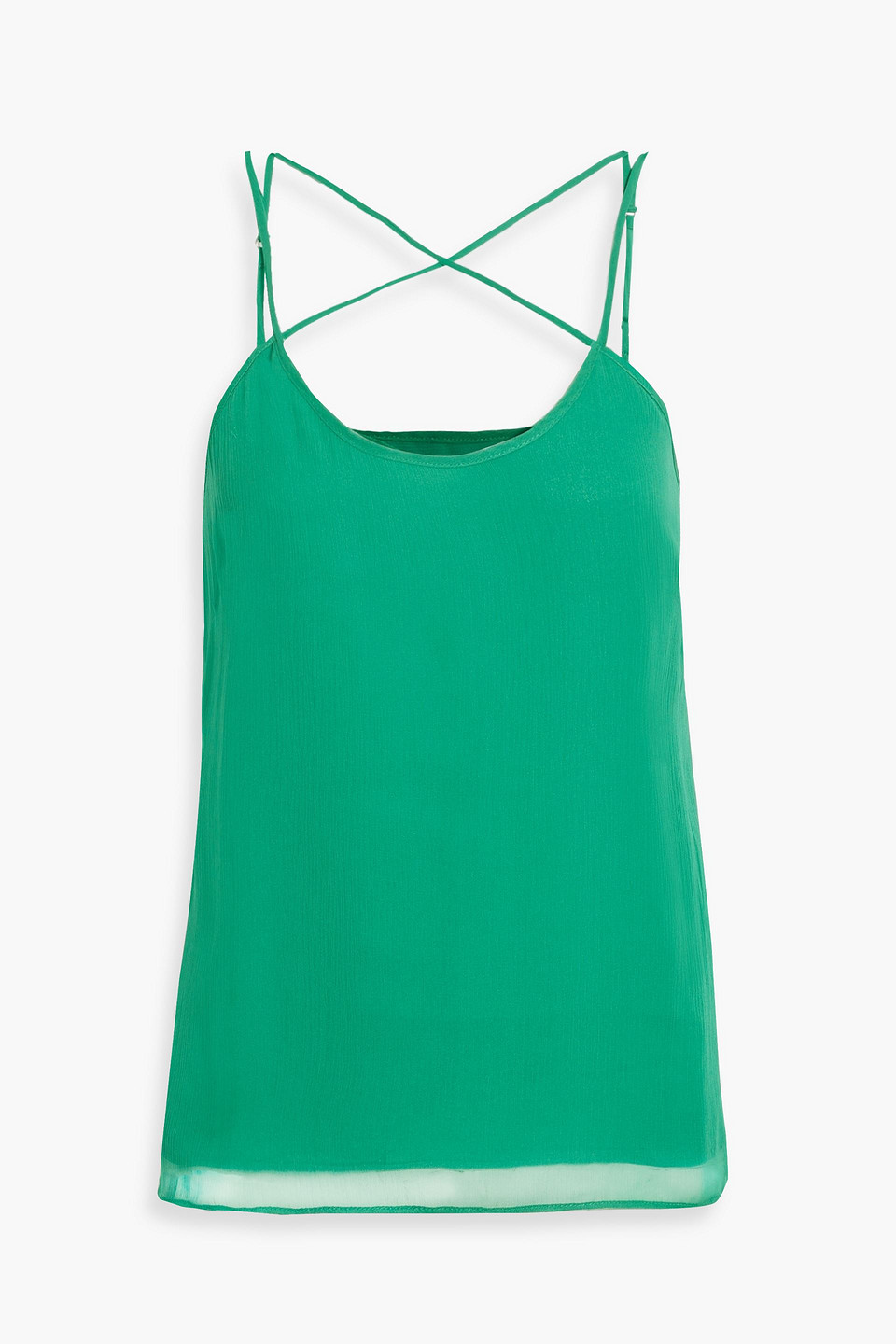 Joie Maywood Silk-georgette Camisole In Jade