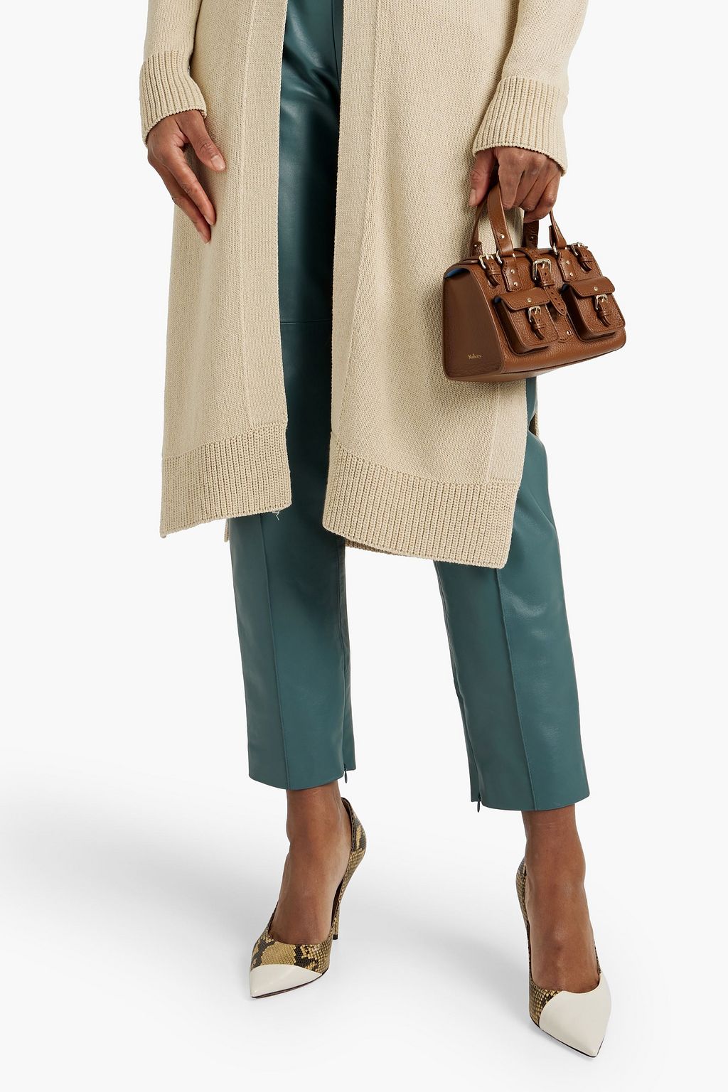 MULBERRY Mini Roxanne pebbled-leather shoulder bag