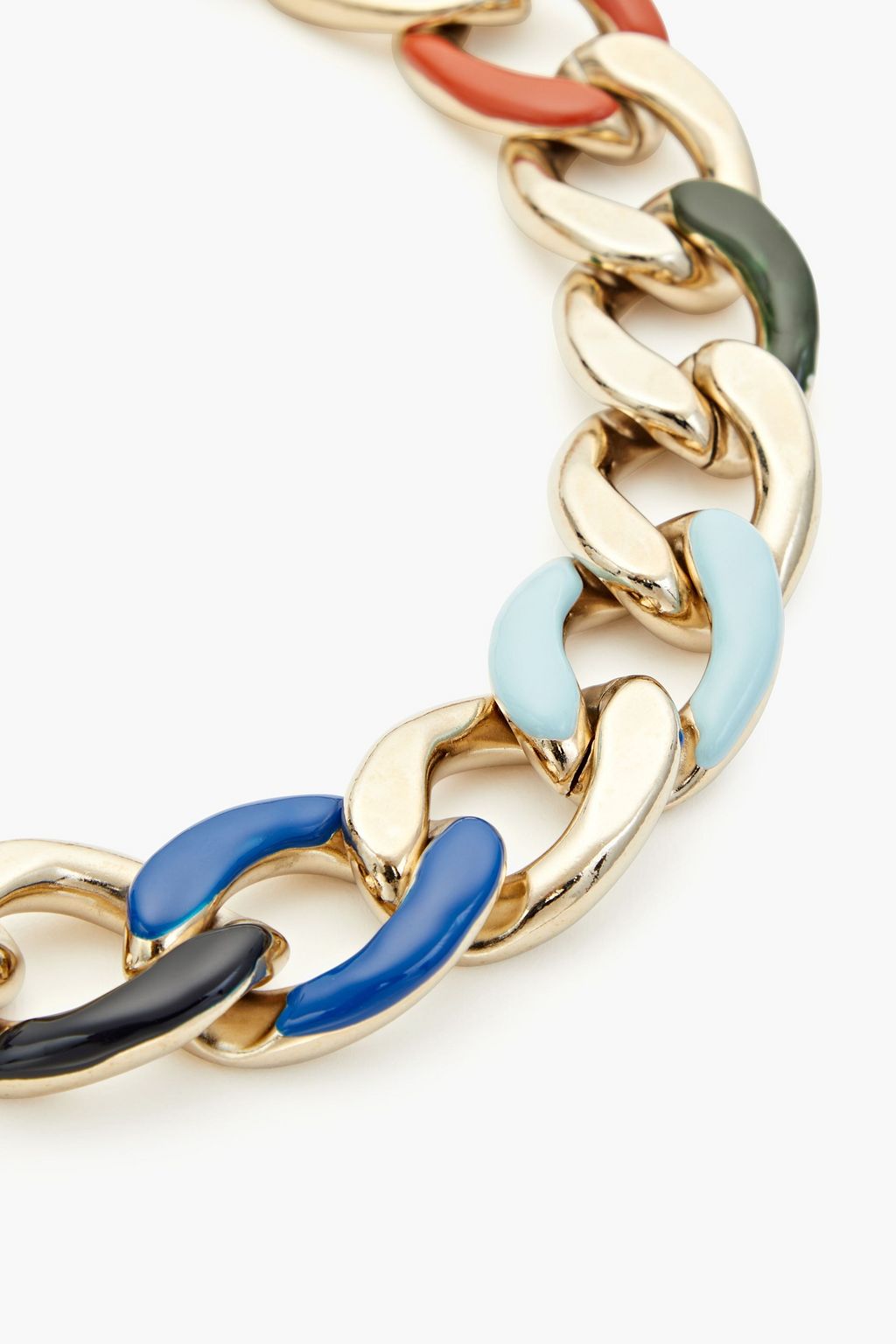 MISSONI Gold-tone enamel choker
