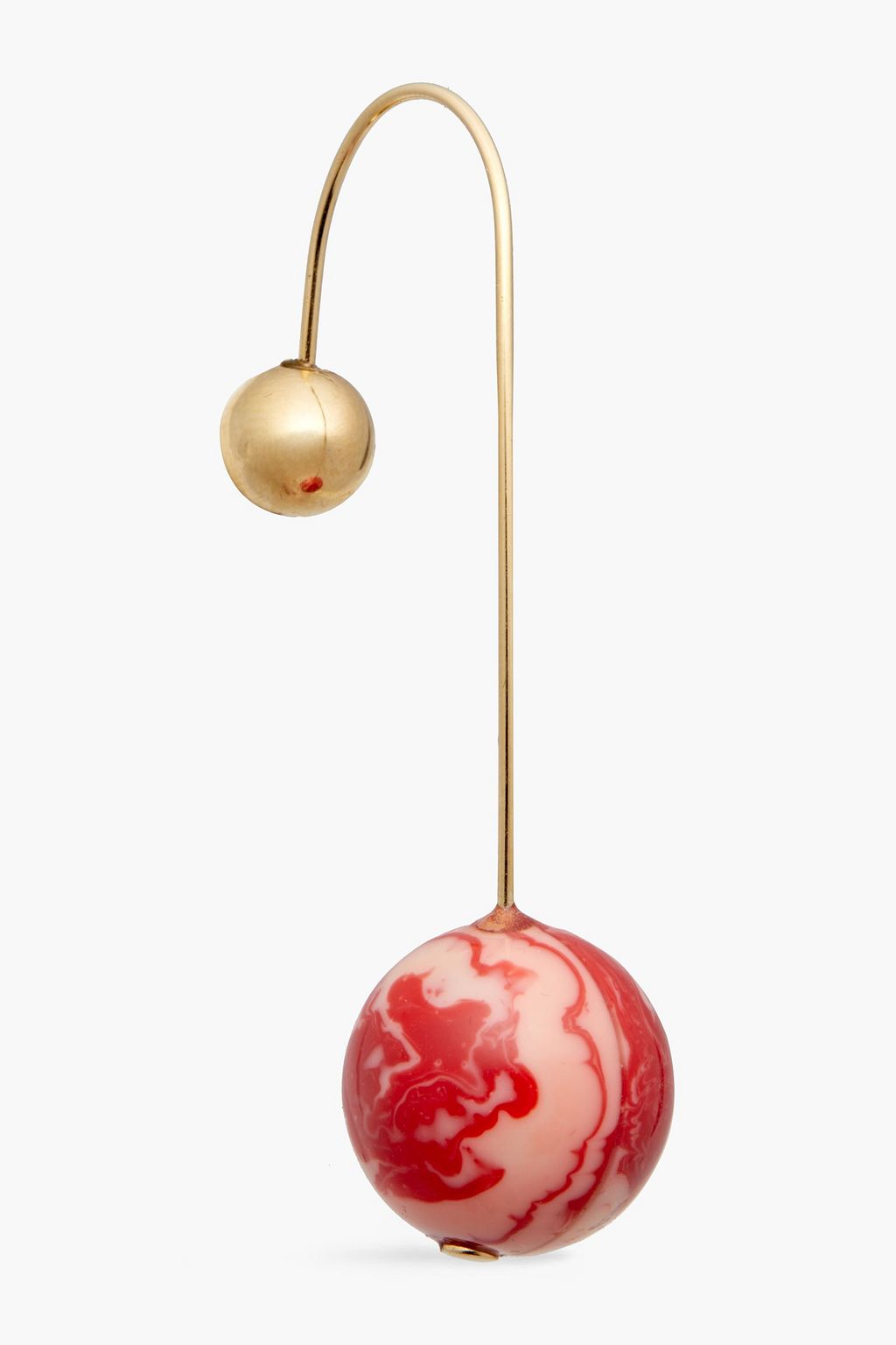 MISSONI Gold-tone marbled resin earrings
