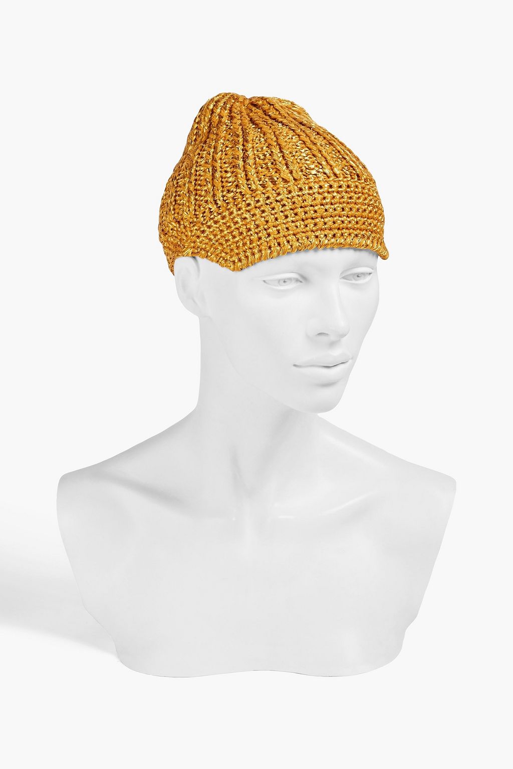 MISSONI Metallic ribbed-knit beanie