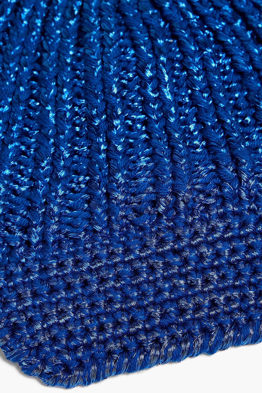 MISSONI Metallic ribbed-knit beanie
