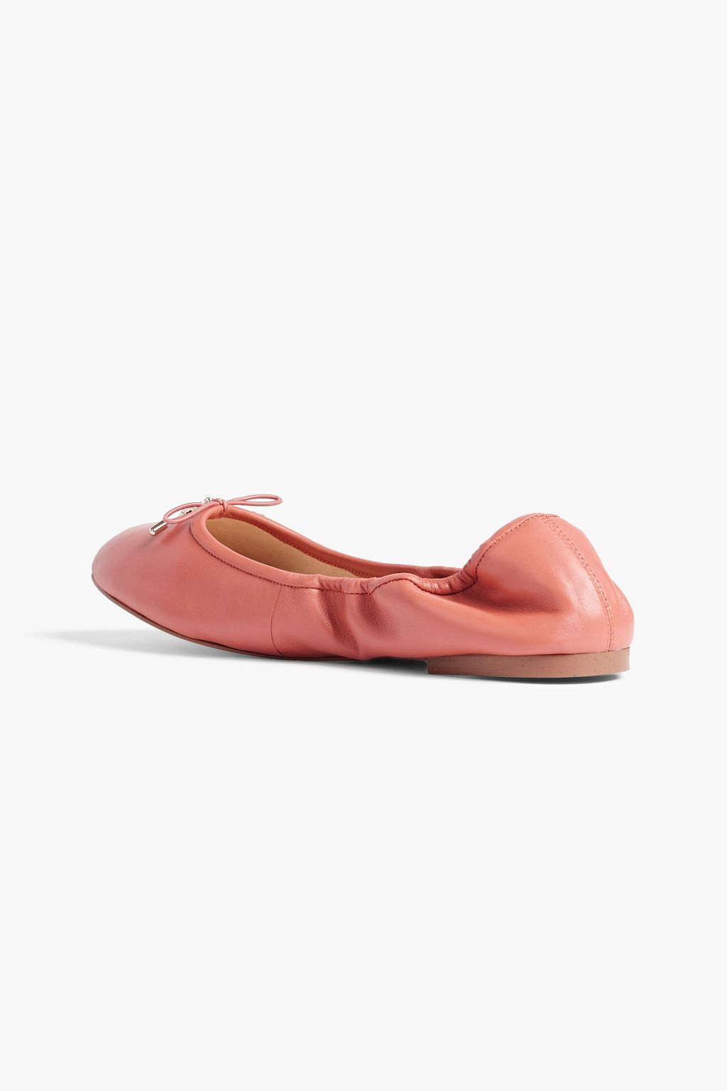 SAM EDELMAN حذاء باليرينا مسطح ’فيليسيا’ من الجلد مزيّن بعقدة فيونكة