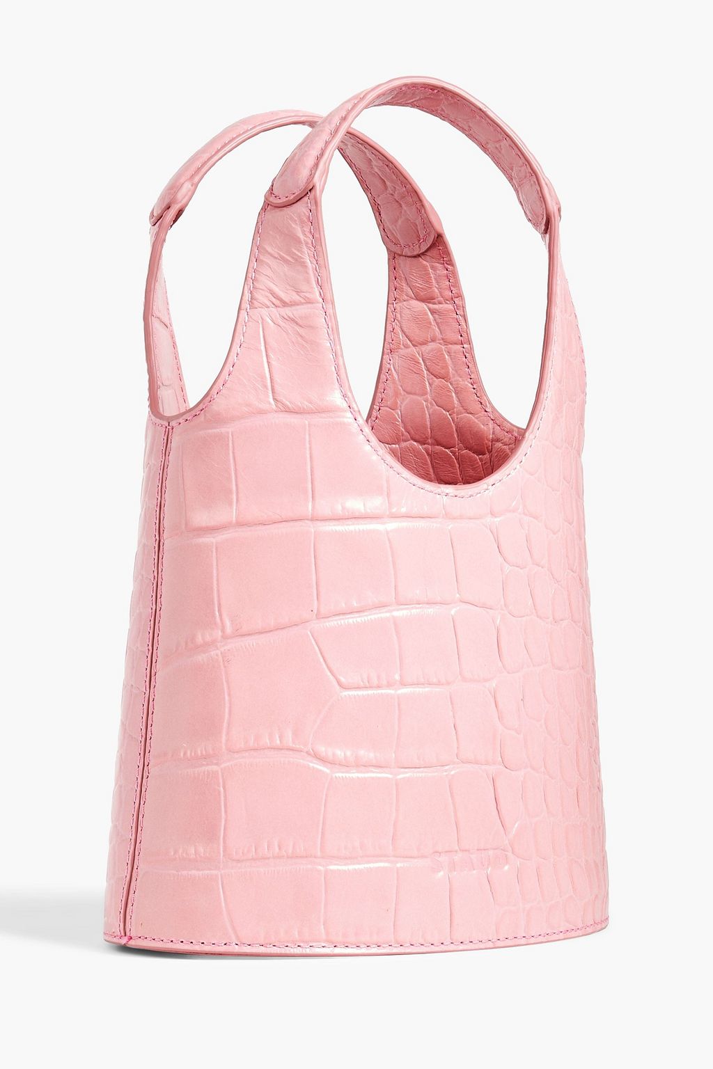STAUD Timmy faux croc-effect leather shoulder bag