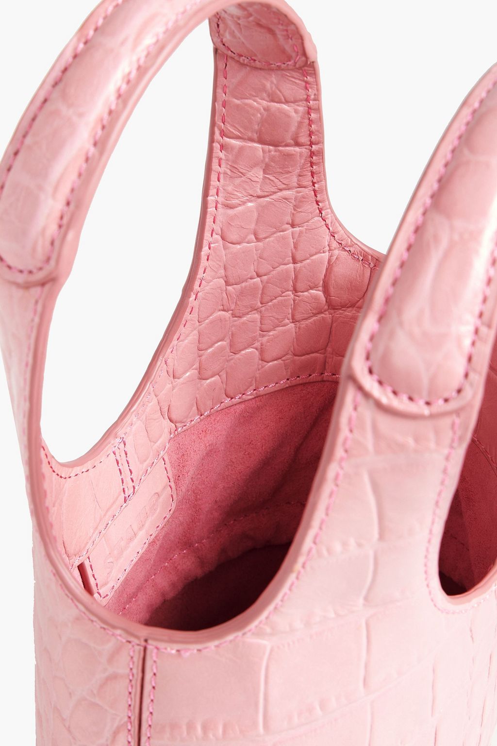 STAUD Timmy faux croc-effect leather shoulder bag