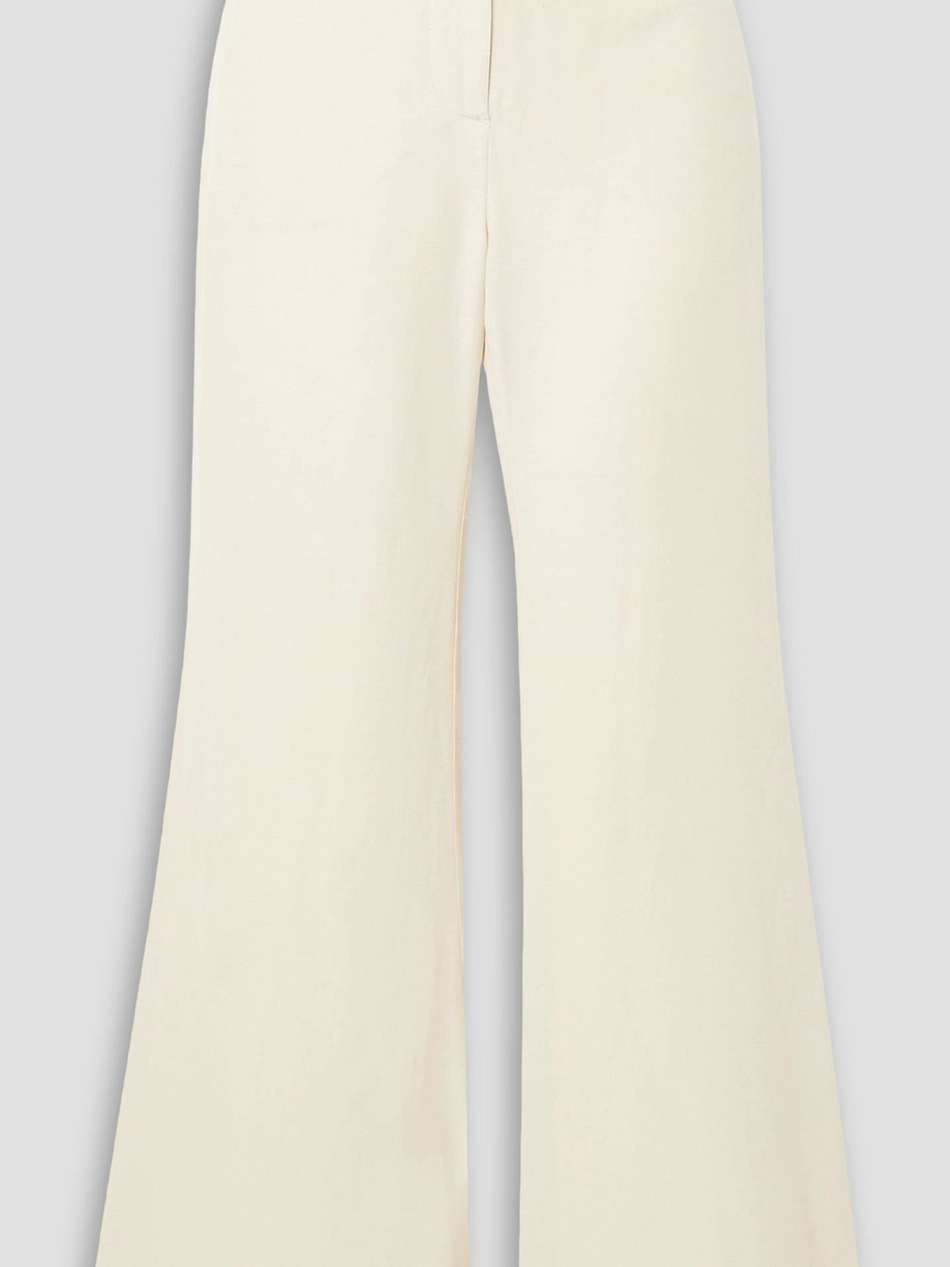 carass cropped woven flared pants