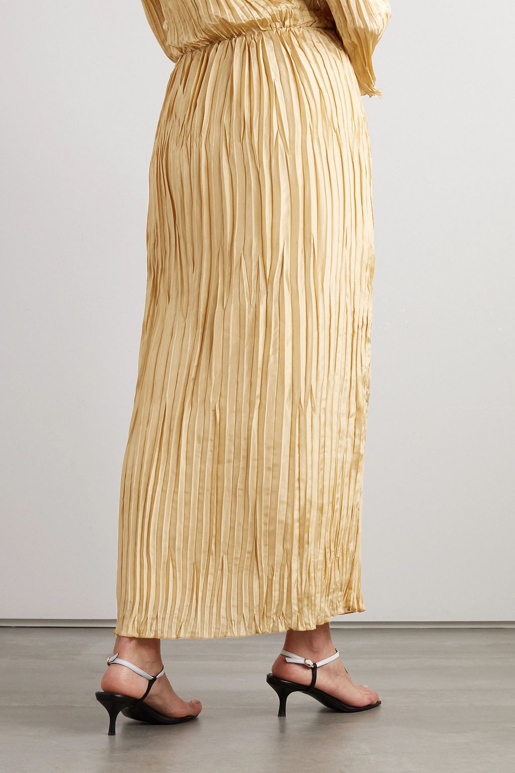 BY MALENE BIRGER تنورة Elisas طويلة من الحرير العضوي البليسيه