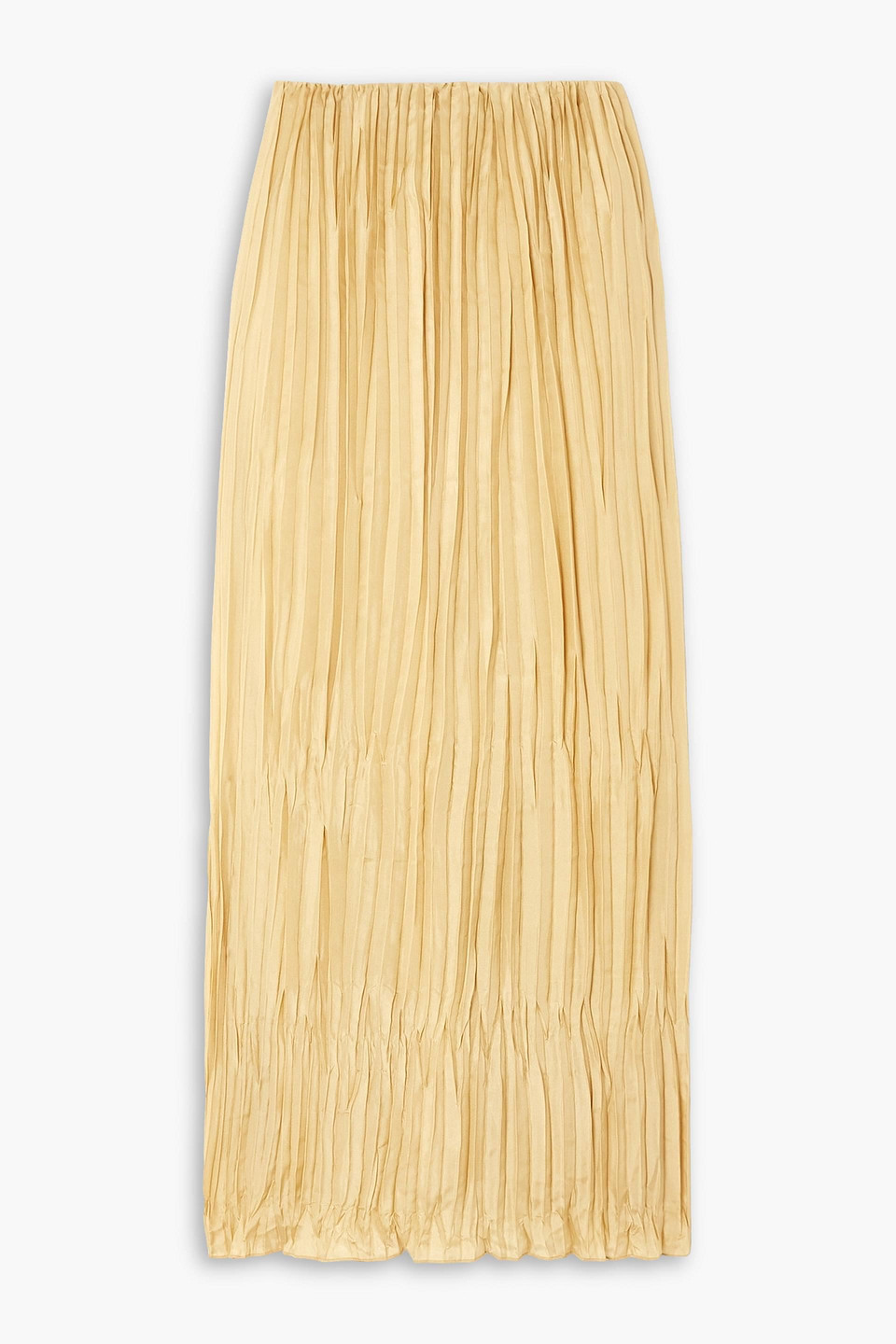 BY MALENE BIRGER ELISAS PLISSÉ-SILK MAXI SKIRT