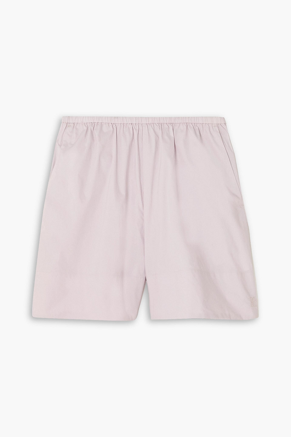 By Malene Birger Siona Cotton-poplin Shorts In Lilac