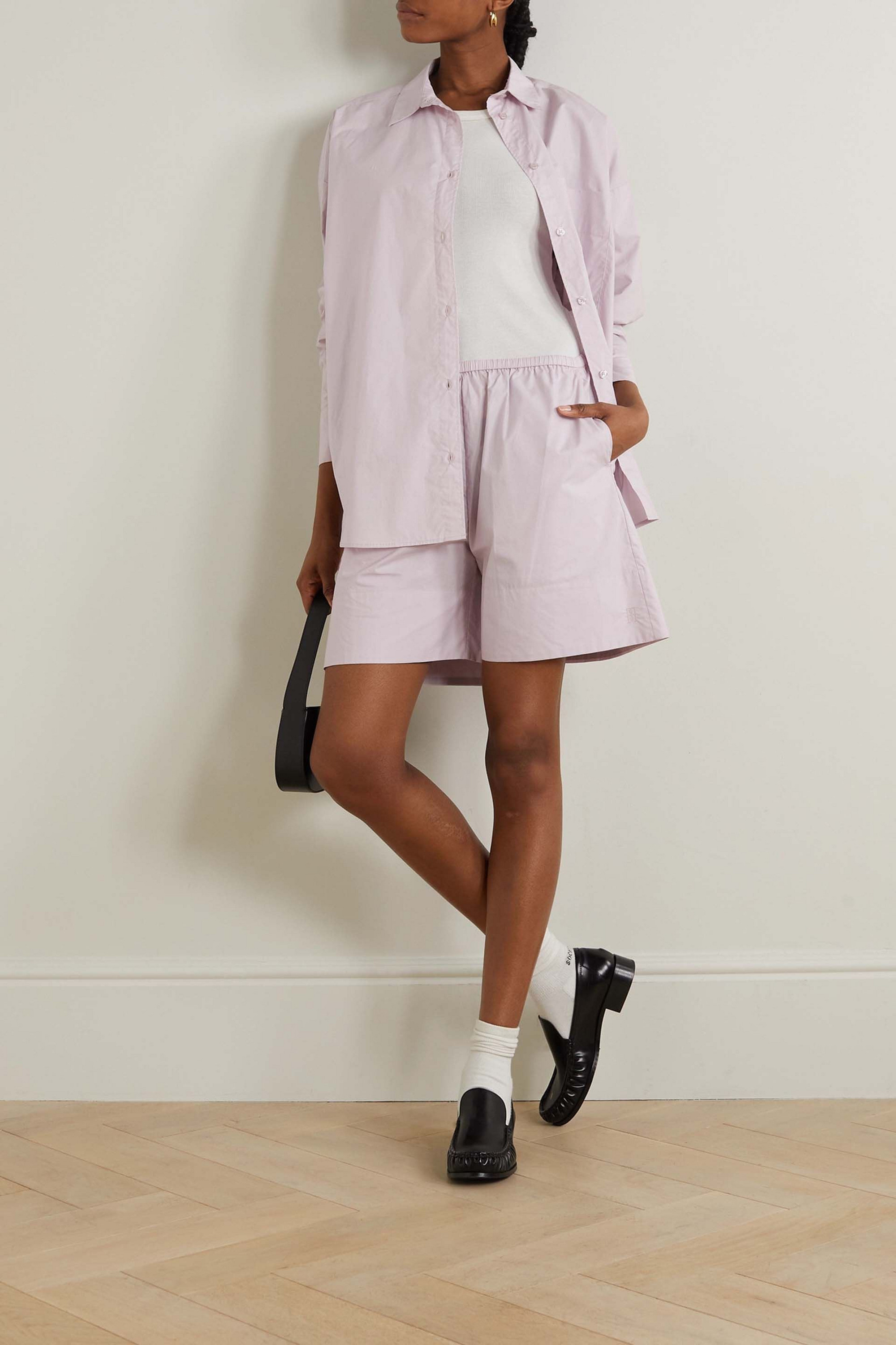 By Malene Birger Siona cotton-poplin shorts