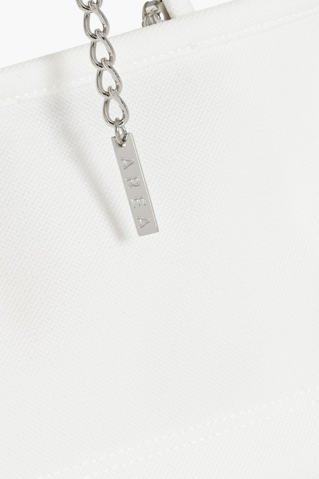 AREA Crystal-embellished jersey halterneck top