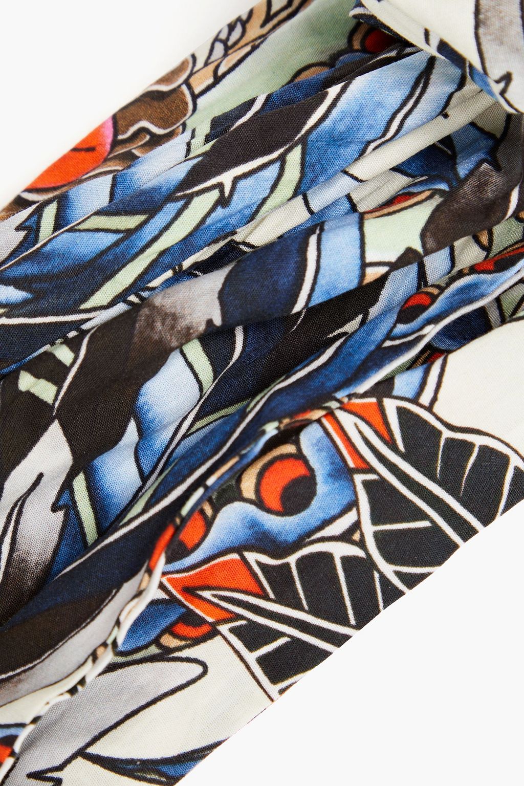 RED(V) Printed cotton-mousseline headband