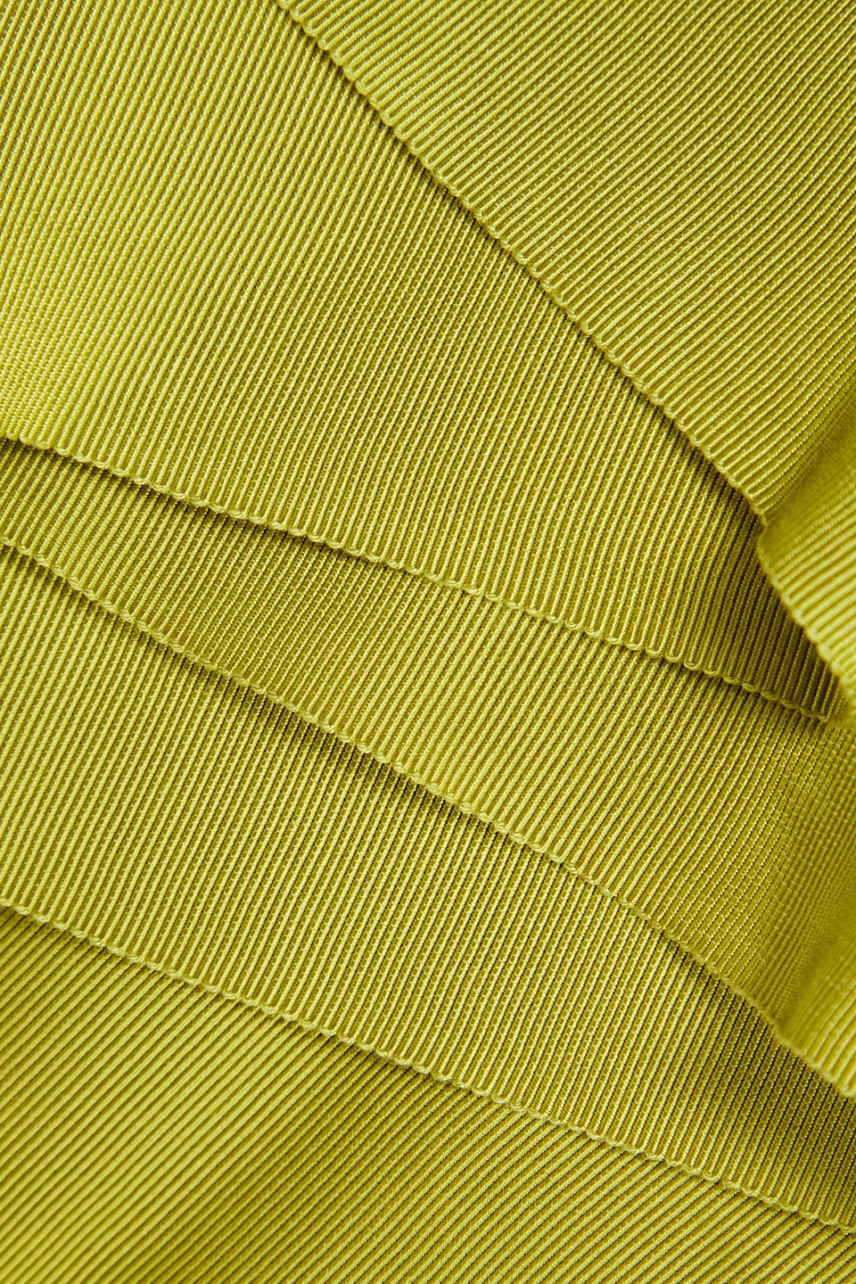 Redv Grosgrain Scarf In Lime Green