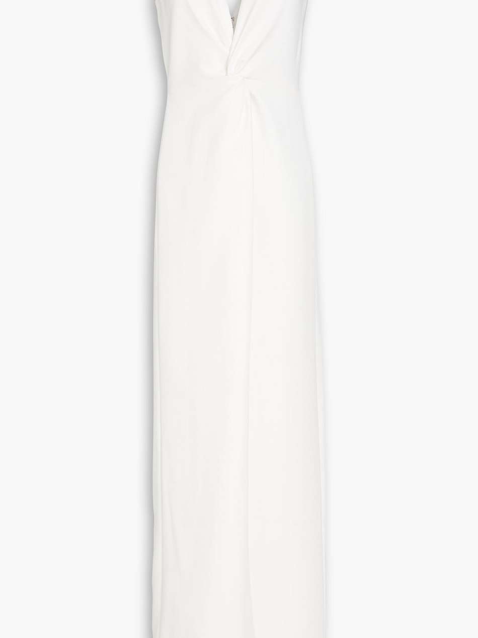 twisted stretch-cady gown