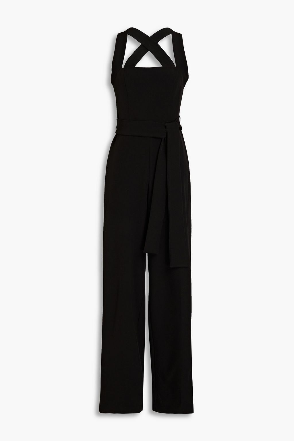 HALSTON Leia stretch-crepe wide-leg jumpsuit | THE OUTNET