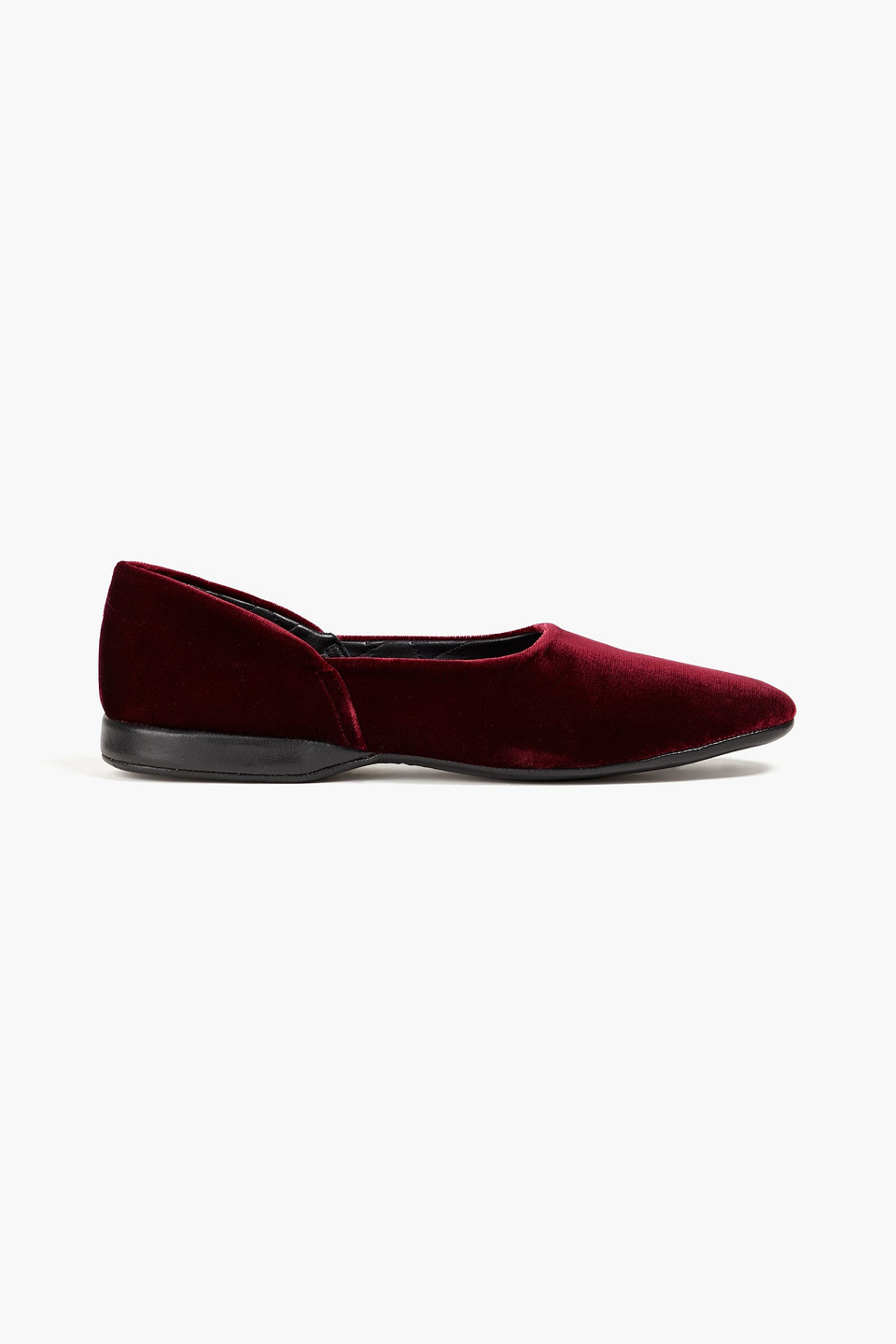 Church's Rhea Velvet Ballet Flats In Burgundy