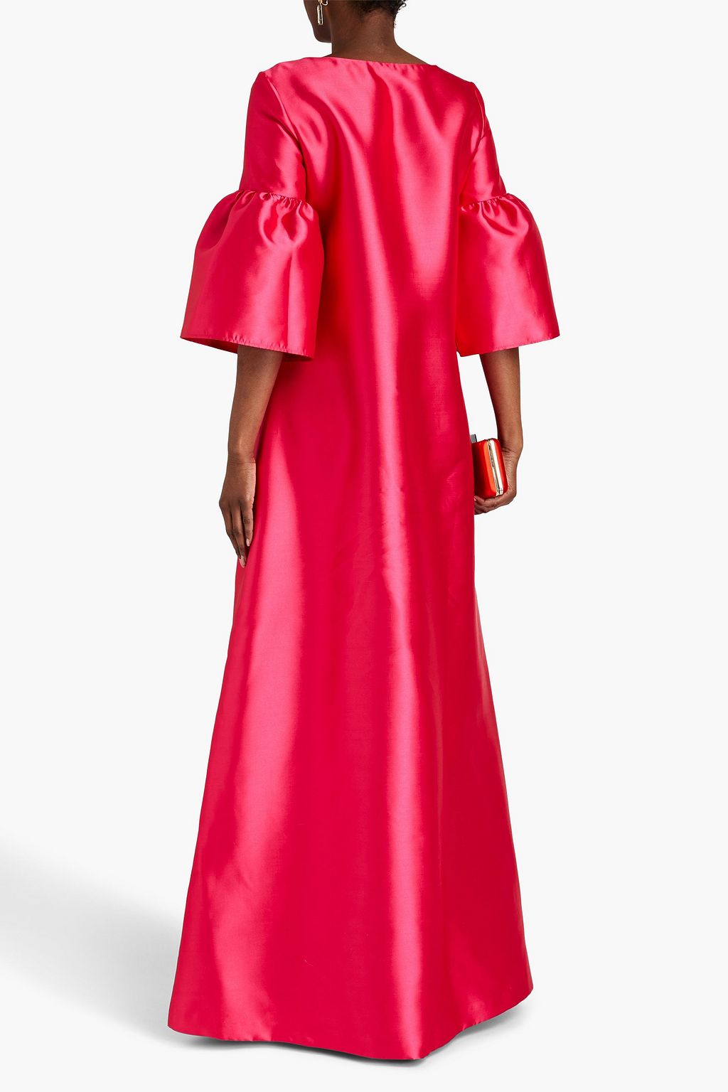 REEM ACRA Gathered mikado gown