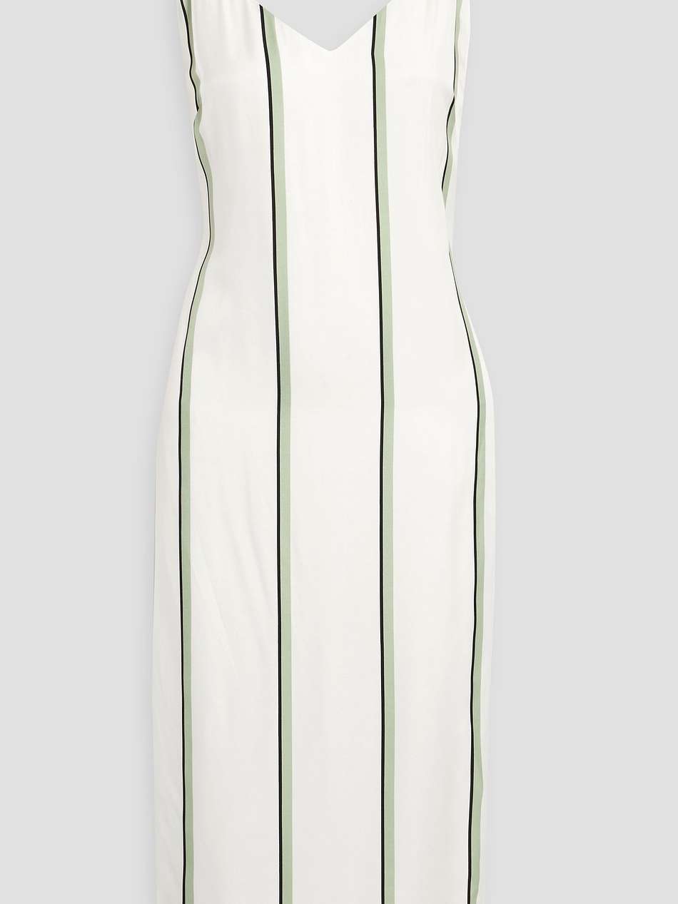 aita striped satin dress