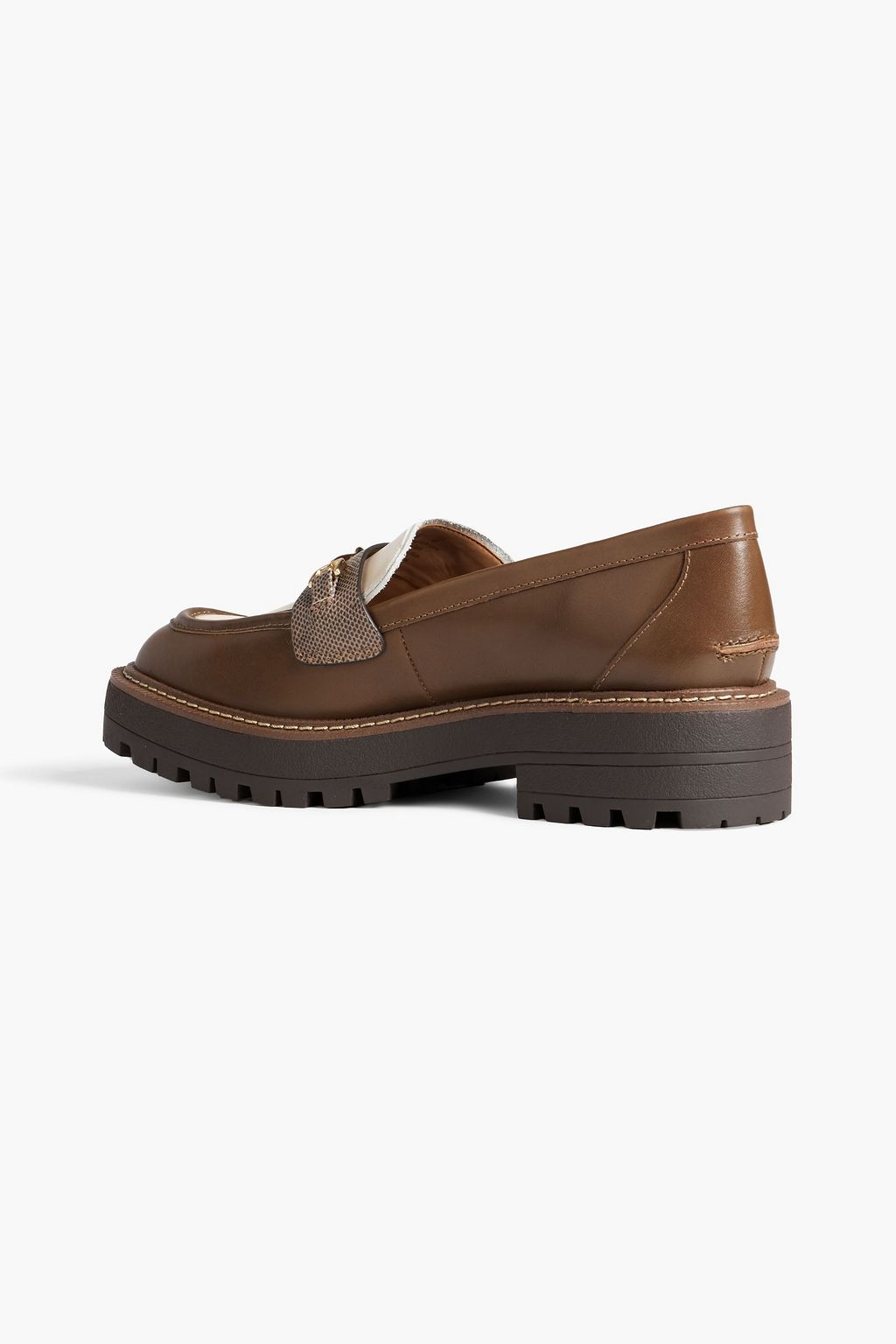 SAM EDELMAN Laurs two-tone leather loafers