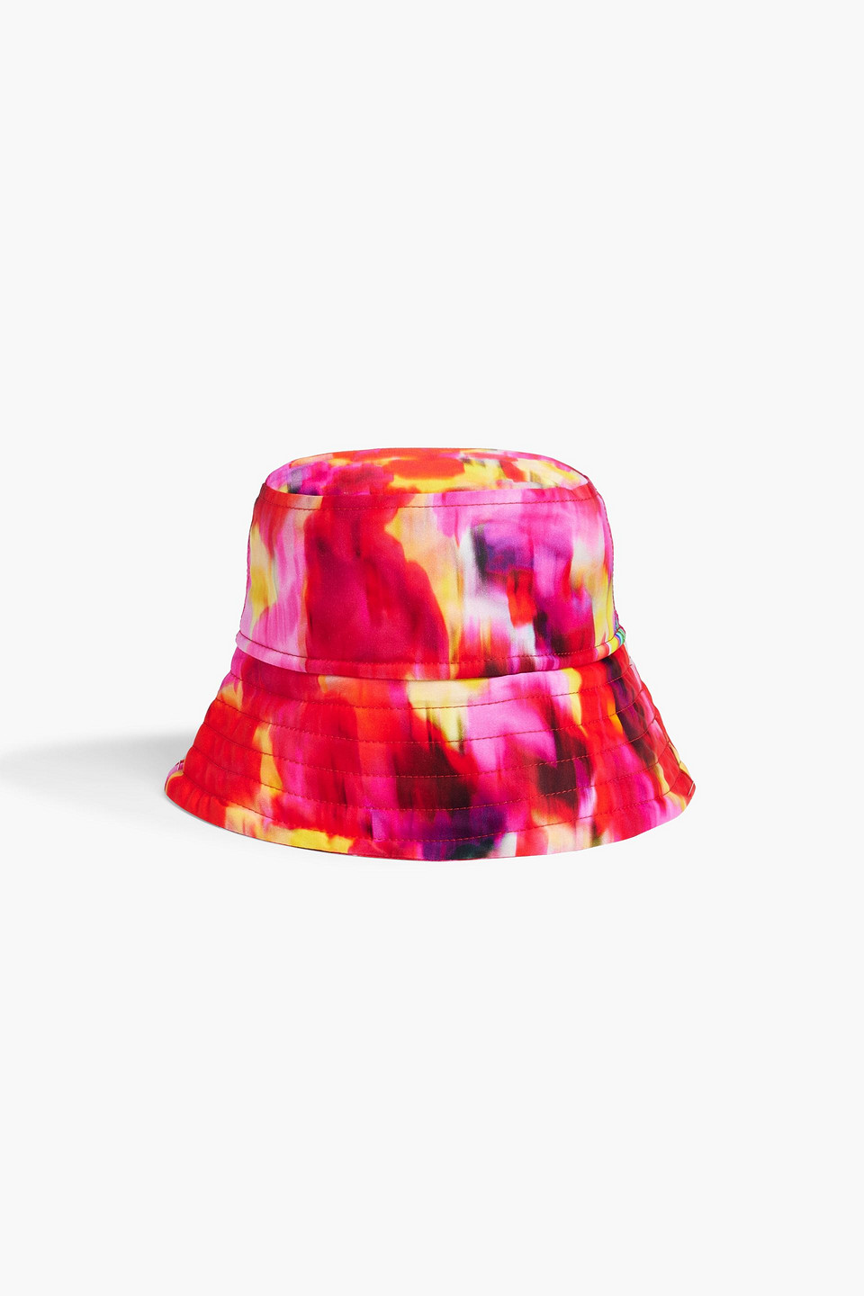 Dries Van Noten Blur Floral-print Bucket Hat In Fuchsia