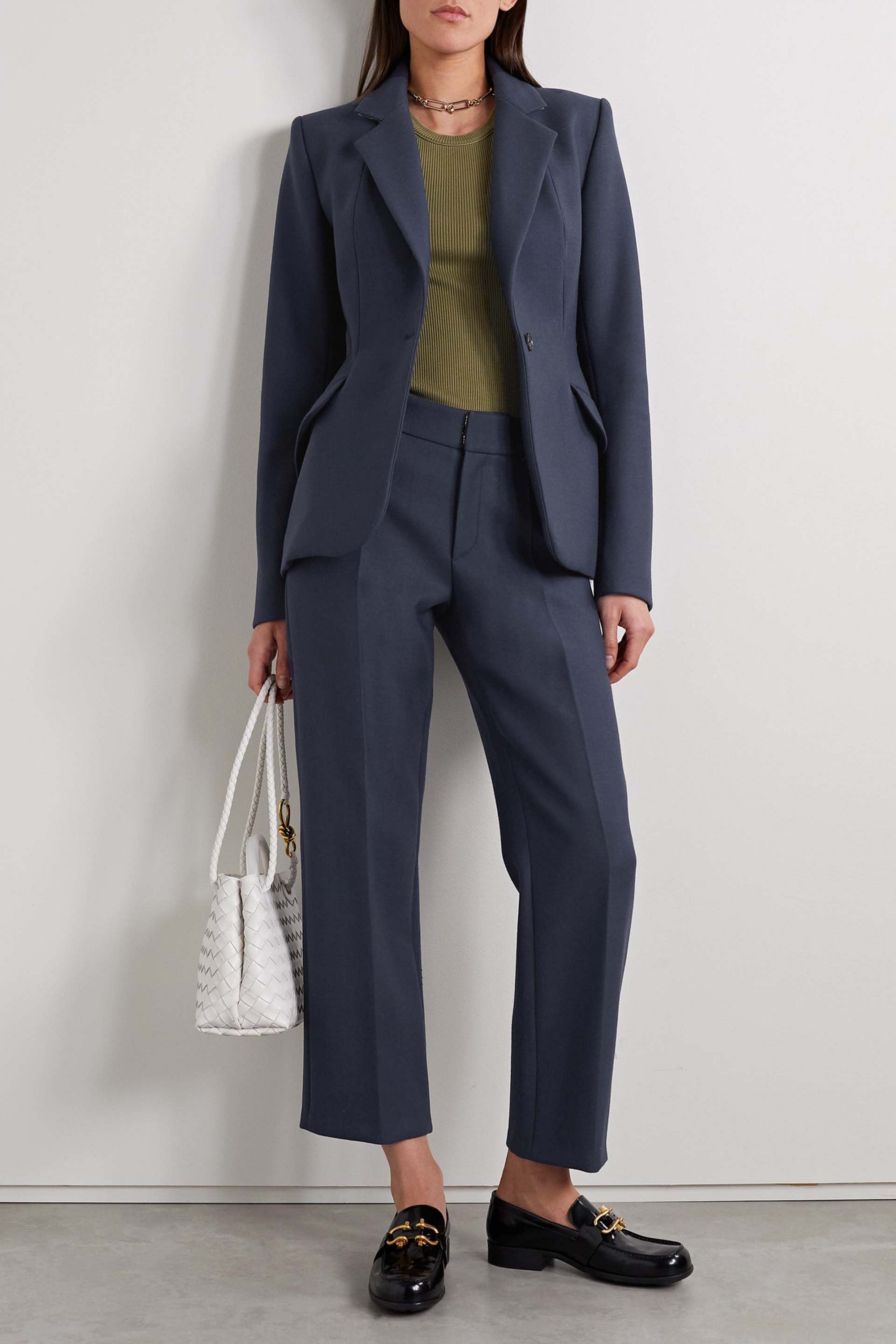 Brandon Maxwell Larsa stretch-wool blazer