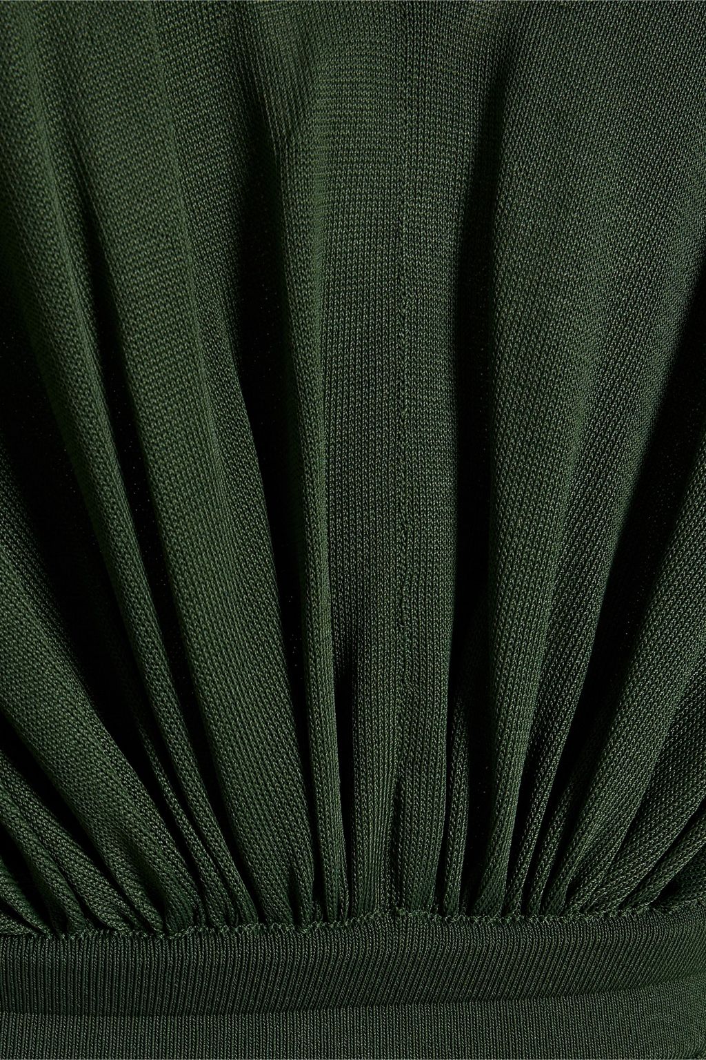 ALAÏA Cutout gathered knitted dress