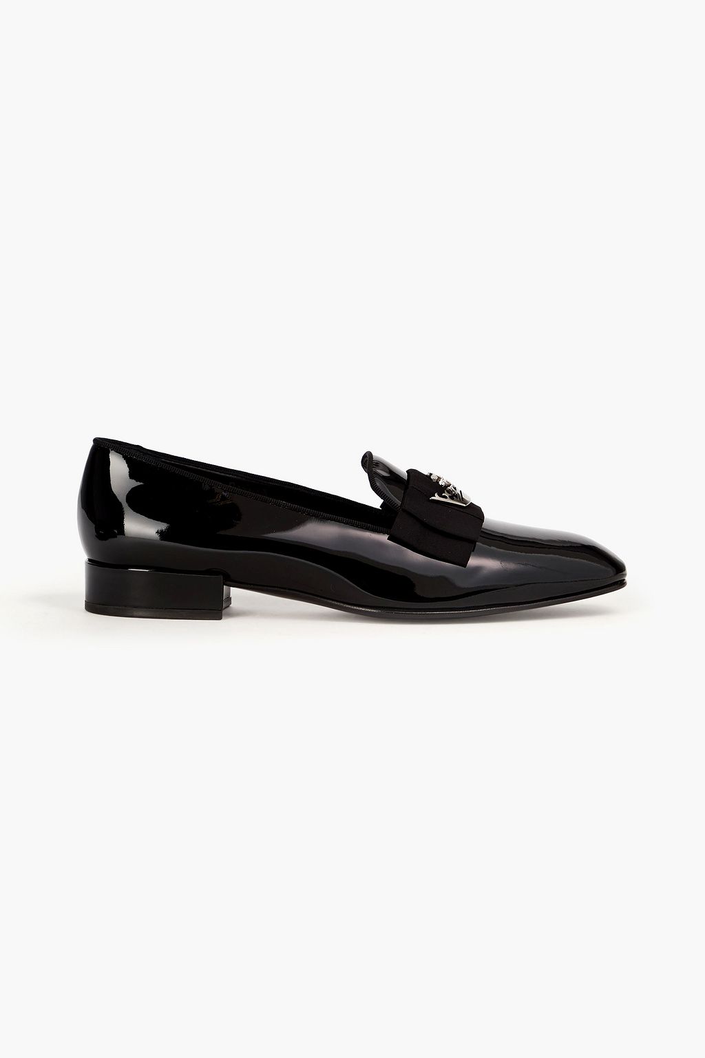 CHURCH'S Abbie embellished patent-leather loafers | THE OUTNET