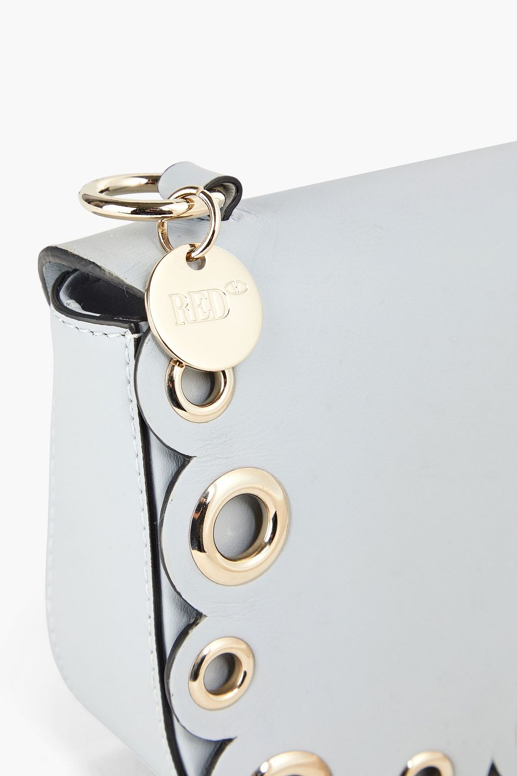 RED(V) Eyelet leather crossbody bag