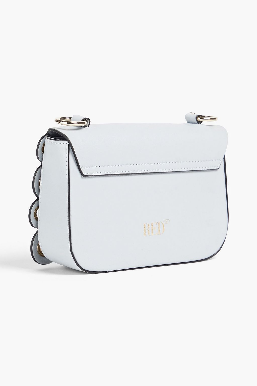 RED(V) Eyelet leather crossbody bag