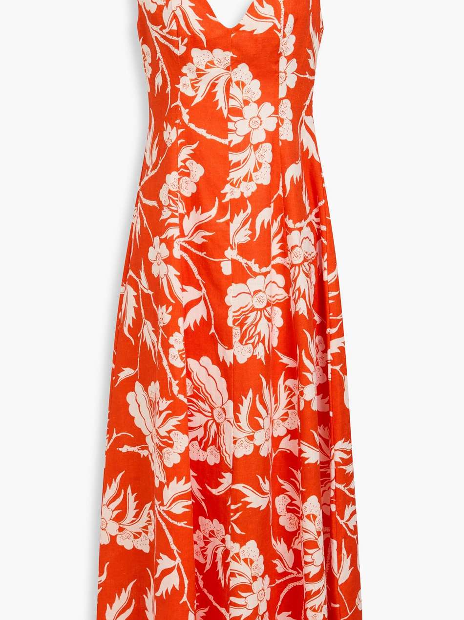 perdita floral-print hemp maxi dress