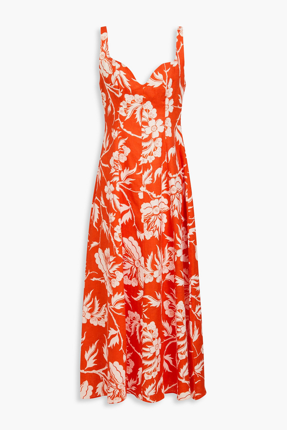 Perdita floral-print hemp maxi dress