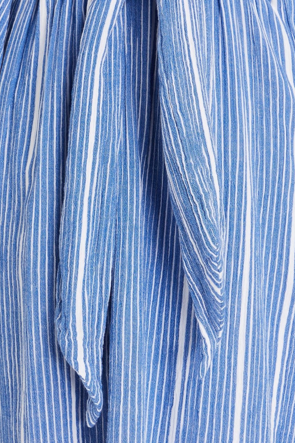 MARA HOFFMAN Blair belted striped cottongauze dress THE