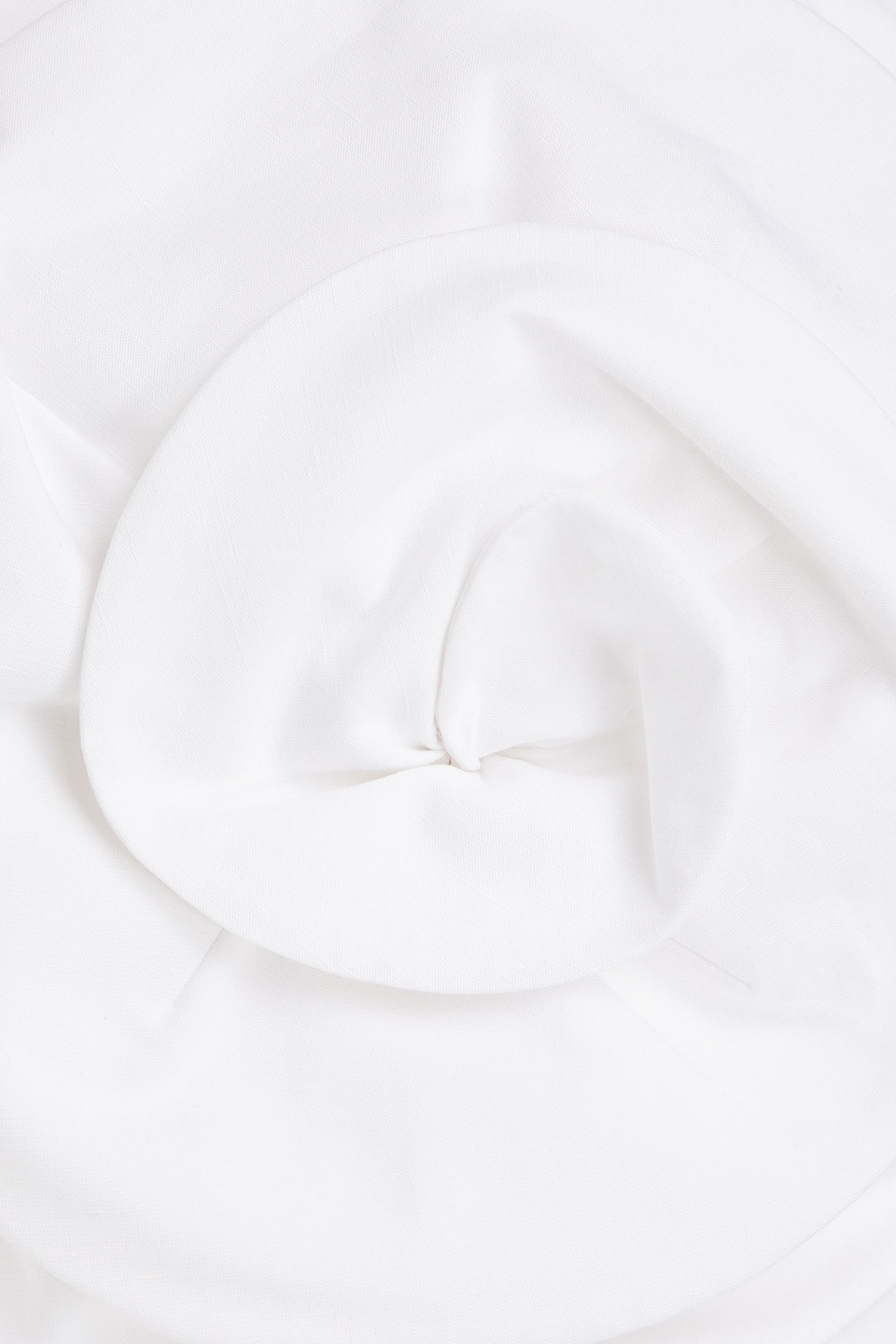 Mara Hoffman Maia Strapless Embellished Tencel Lyocell And Linen-blend Midi Dress In Off-white