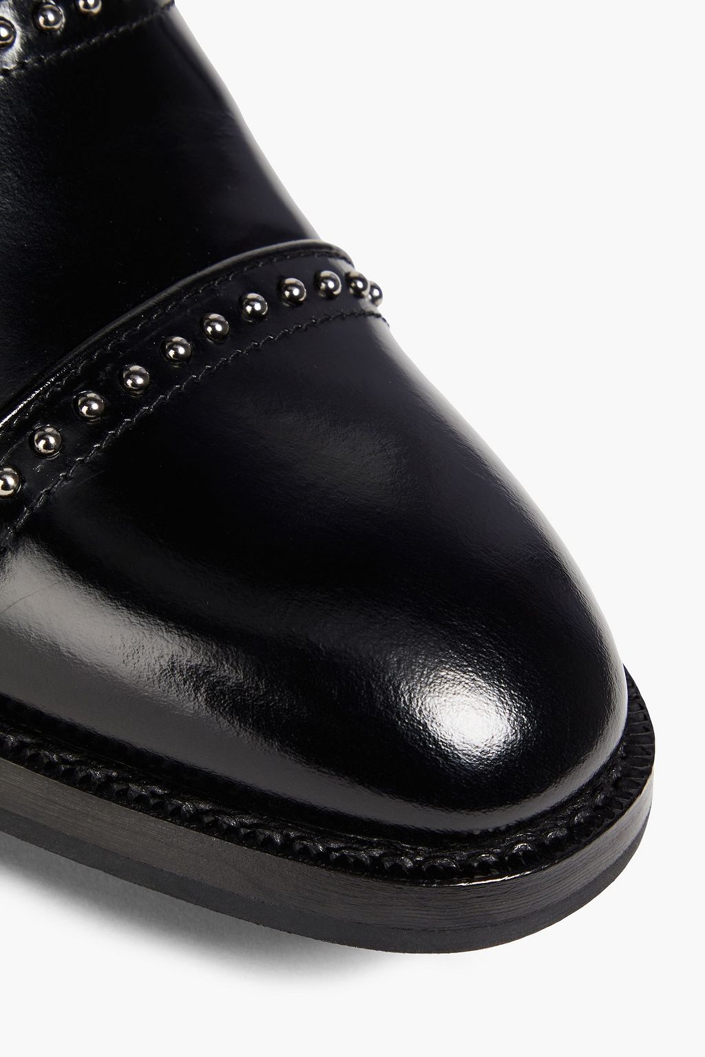 CHURCH'S Anjelica studded polished leather Chelsea boots