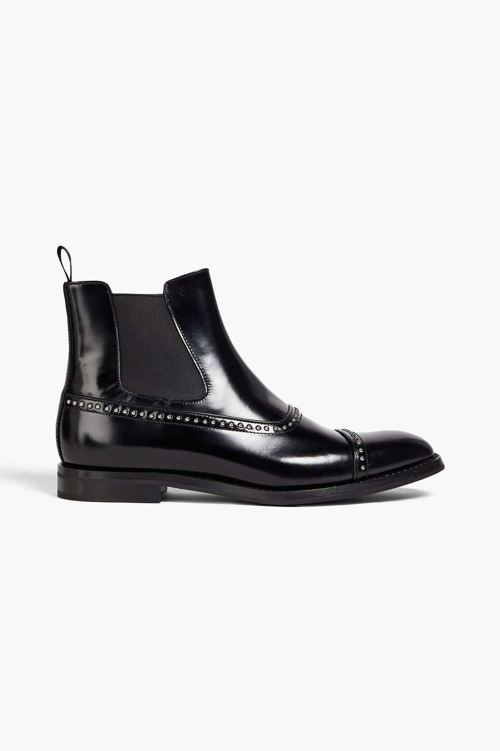 CHURCH'S Anjelica studded polished leather Chelsea boots | Sale up to 70%  off | THE OUTNET