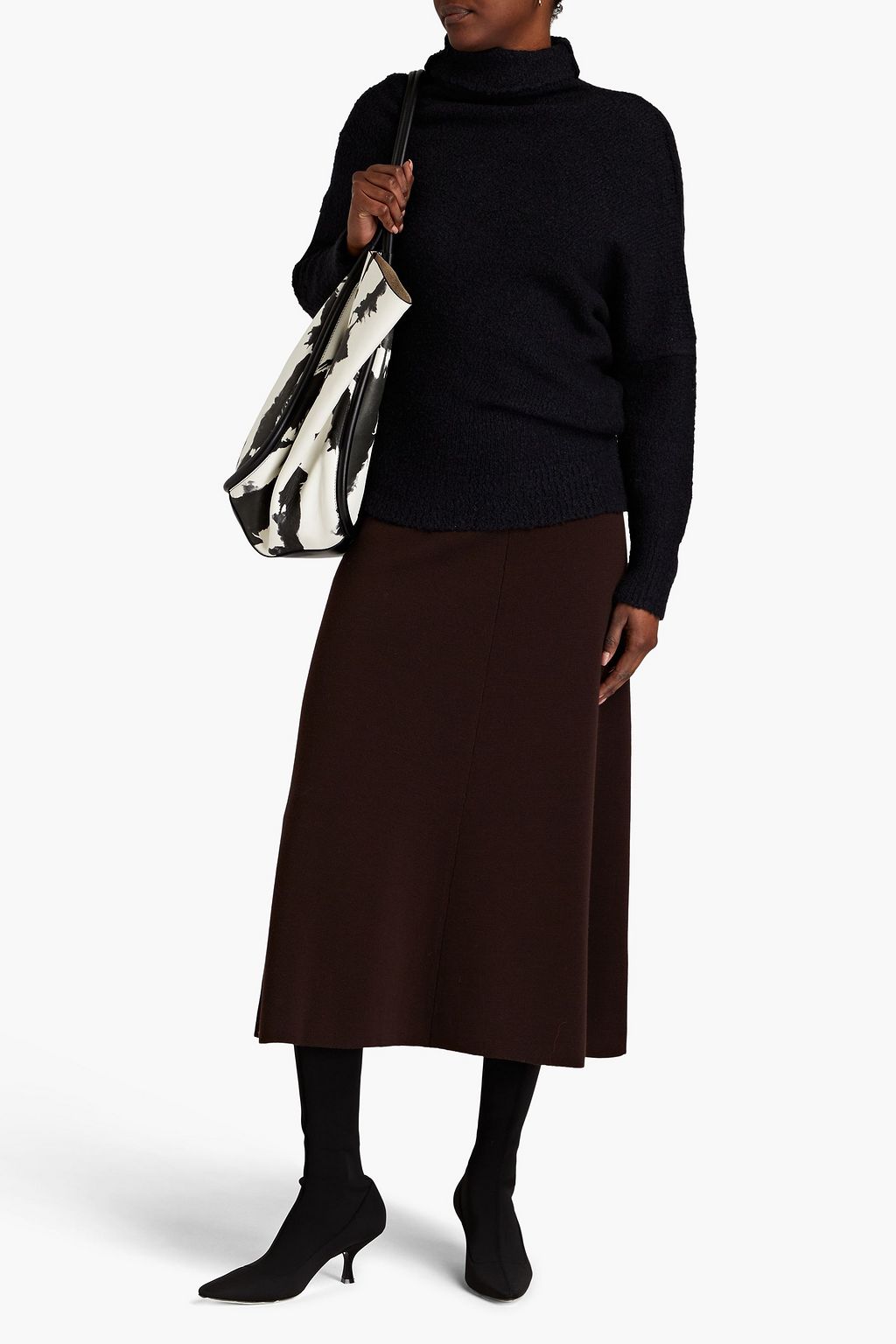 PROENZA SCHOULER Ribbed bouclé-knit turtleneck sweater