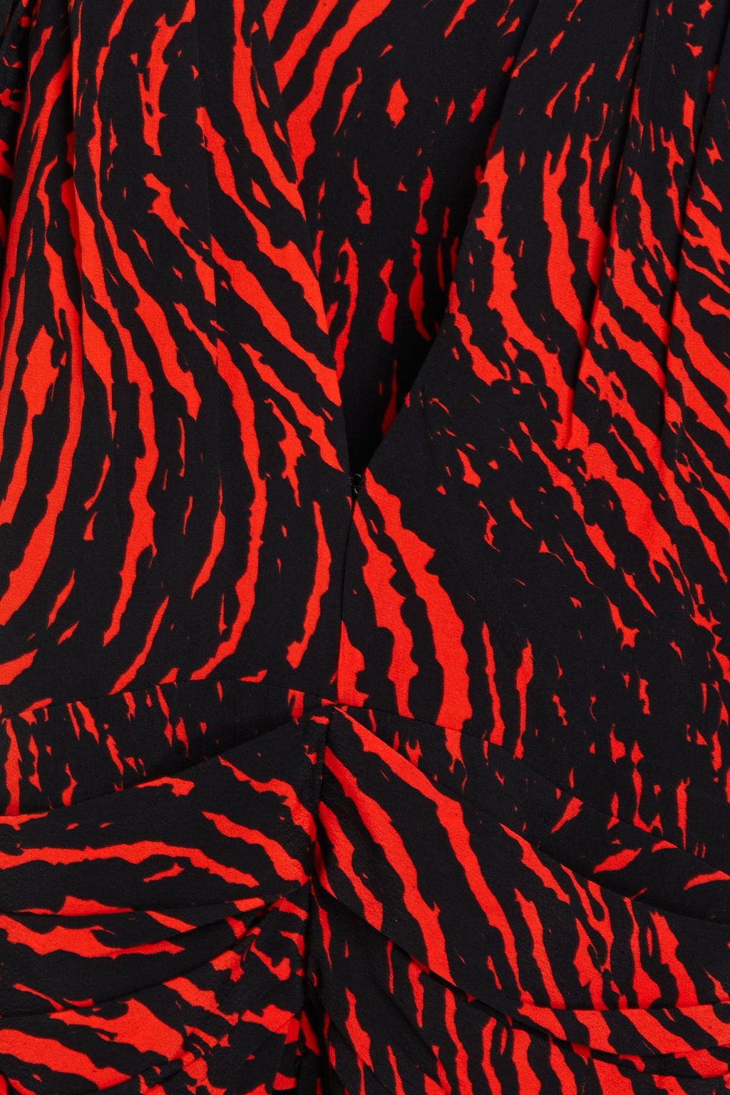 PROENZA SCHOULER Ruched printed crepe de chine top