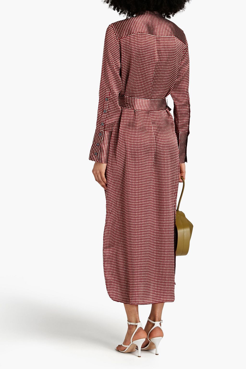 EQUIPMENT Connell printed silksatin midi dress THE