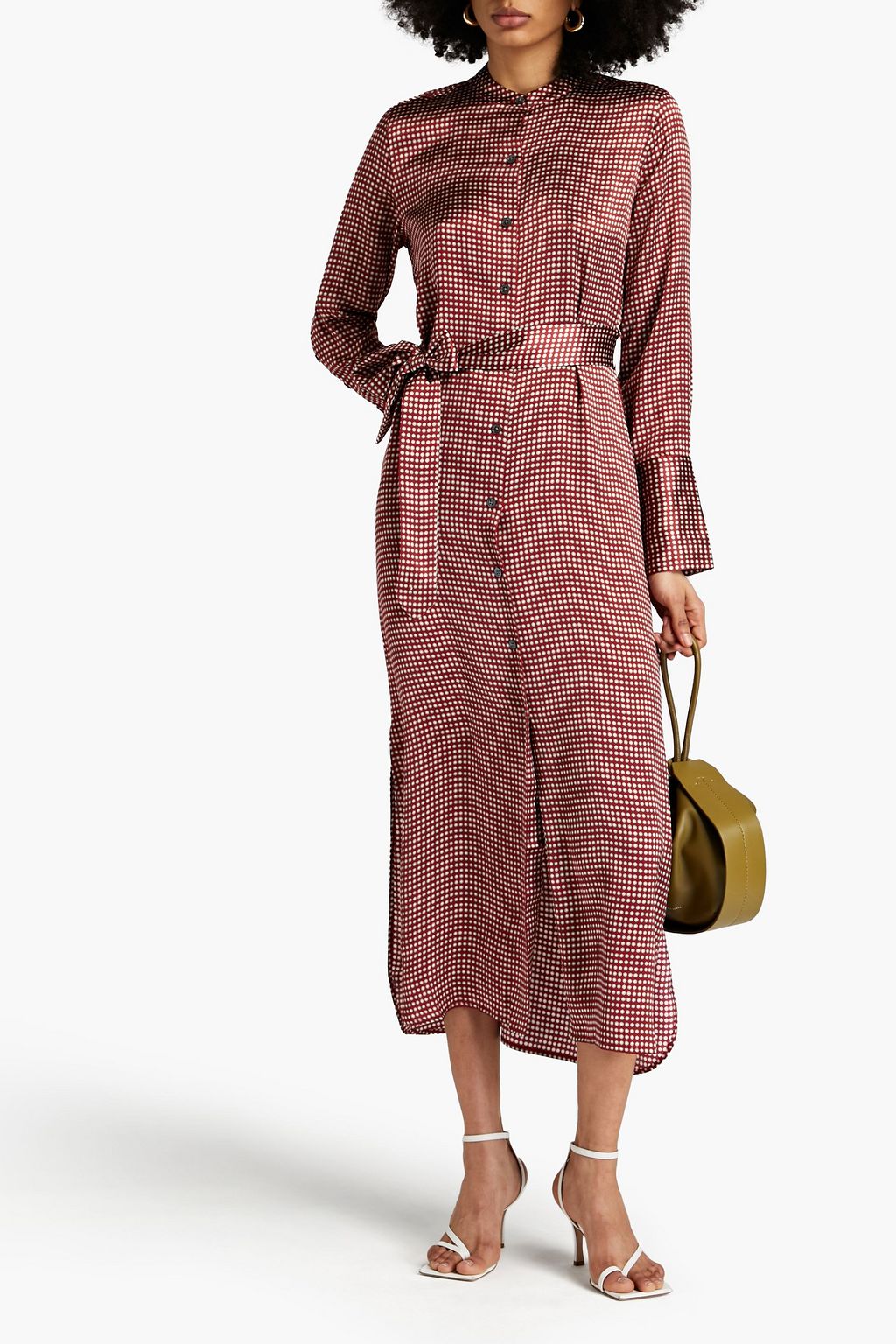 EQUIPMENT Connell printed silksatin midi dress THE