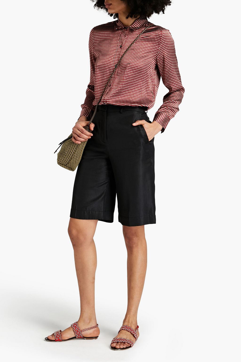 EQUIPMENT Leema printed silk-satin shirt