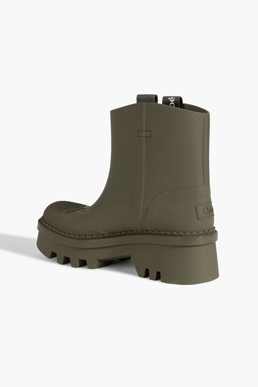 CHLOÉ Raina embossed rubber rain boots