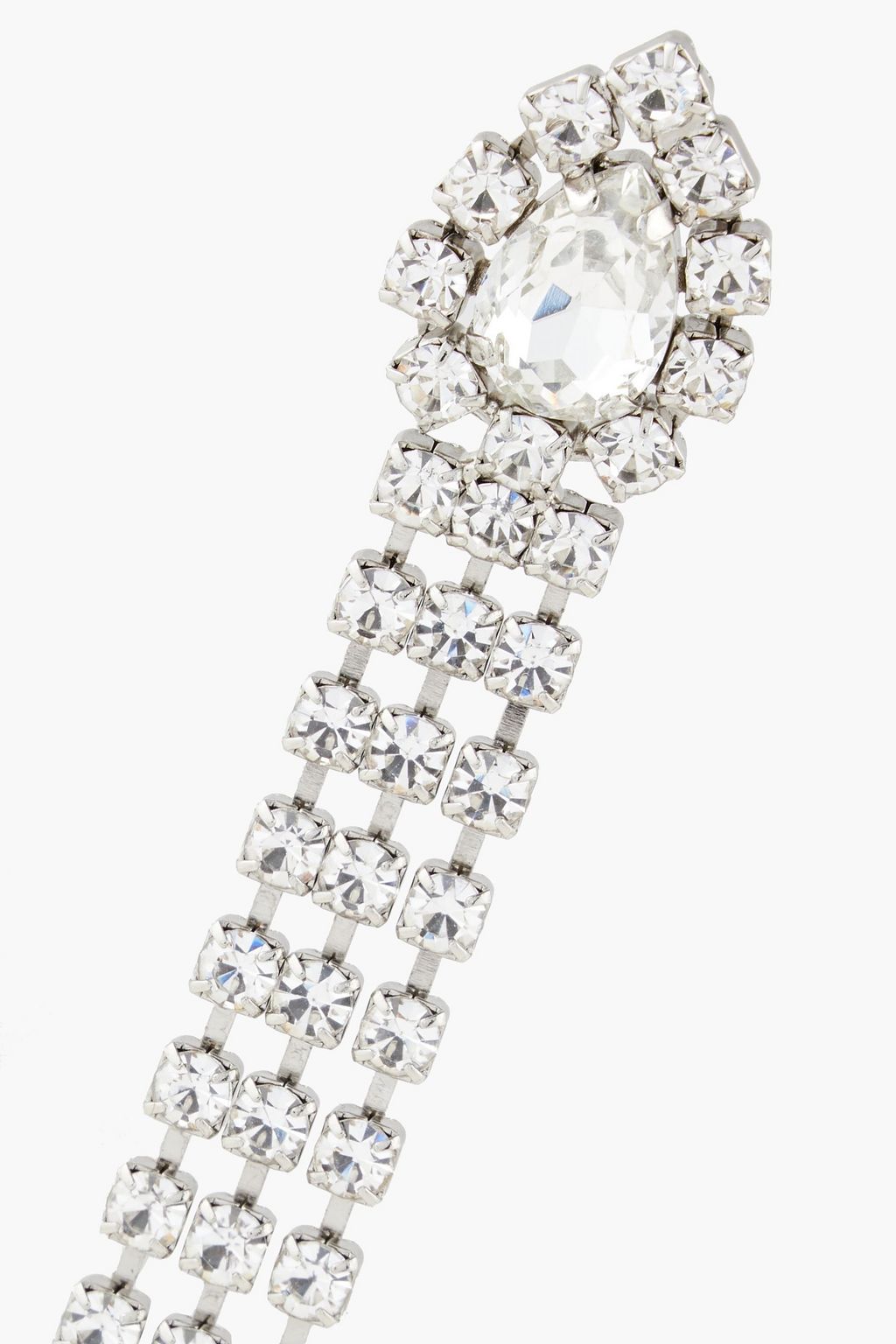 AREA Silver-tone crystal earrings