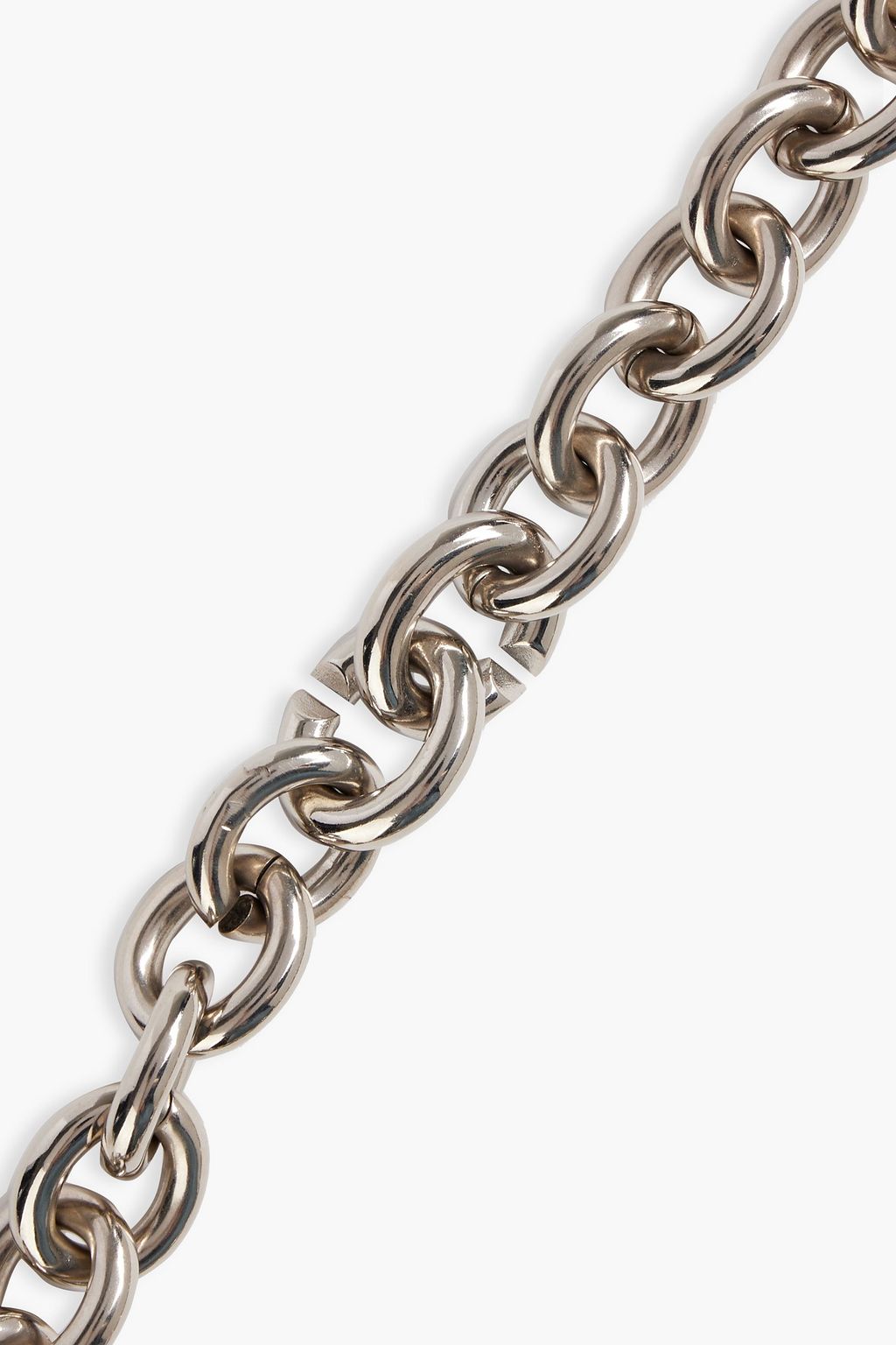 DRIES VAN NOTEN Silver-tone beaded necklace
