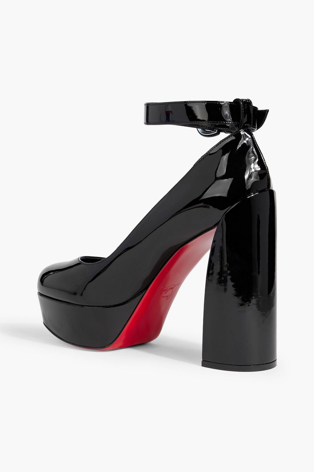 CHRISTIAN LOUBOUTIN Movida 130 patent-leather platform pumps