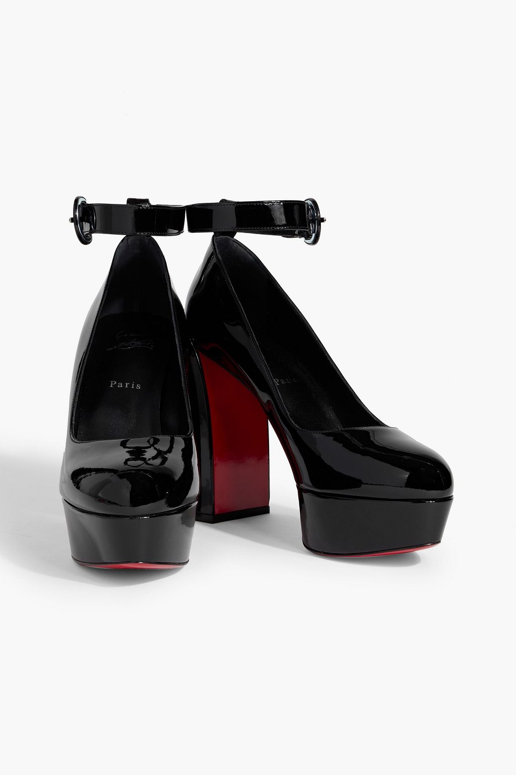 CHRISTIAN LOUBOUTIN Movida 130 patent-leather platform pumps