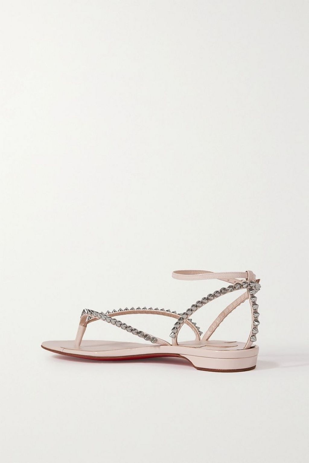 CHRISTIAN LOUBOUTIN So Me Tonguetta spiked patent-leather sandals