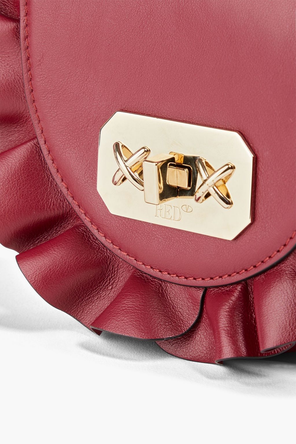 RED(V) Rock Ruffles leather belt bag