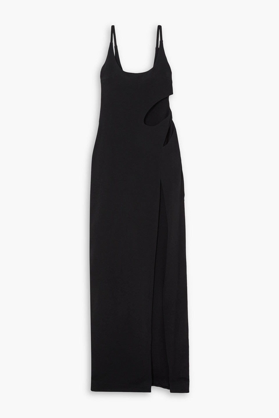 Et Ochs Rowena Cutout Cady Gown In Black