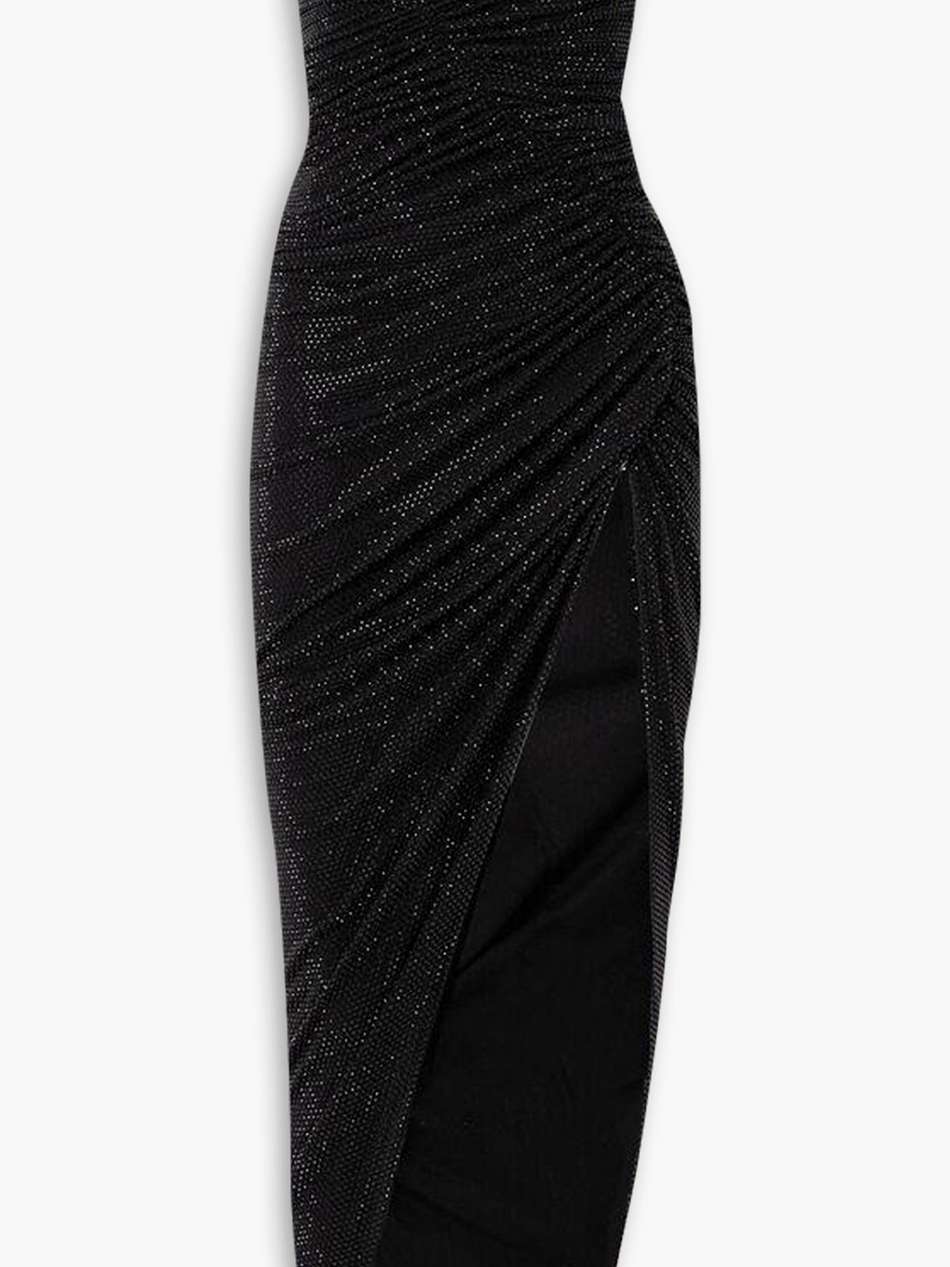 strapless crystal-embellished stretch-jersey maxi dress