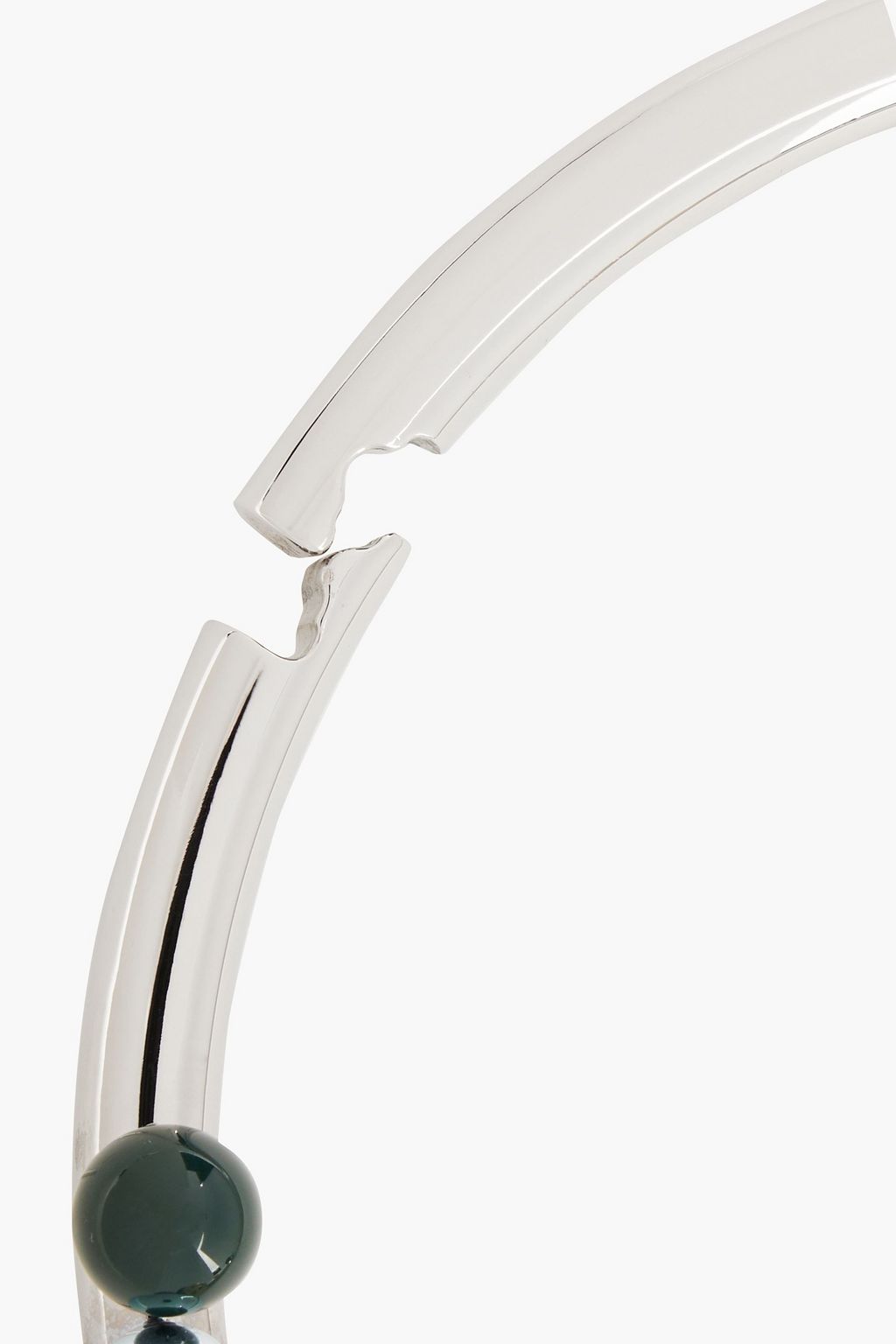DRIES VAN NOTEN Silver-tone enamel necklace